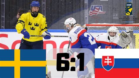 SVERIGE VS SLOVAKIEN KVARTSFINAL VÄRLDSMÄSTERSKAP I ISHOCKEY U18 2023