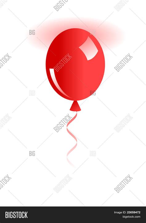 빨간 Ballon 벡터 및 사진 무료 체험 Bigstock