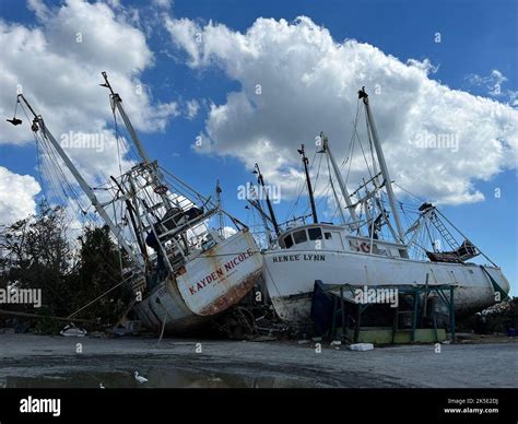 Photos Show Damaged Shrimp Boats And Debris In The Aftermath Of