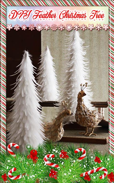 DIY Feather Christmas Tree