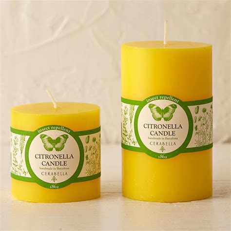 Classic Citronella Pillar Candle Citronella Pillar Candles Pillar