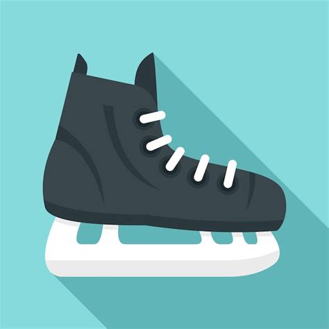 Premium Vector Hockey Ice Skate Icon Flat Illustration Of Hockey Ice