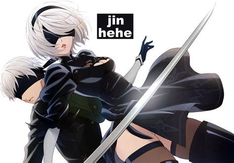 9s And 2b Render By Jinhehe On Deviantart