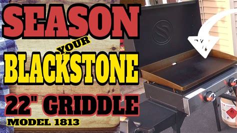 Seasoning My Blackstone Inch Griddle Model Stainless Steel