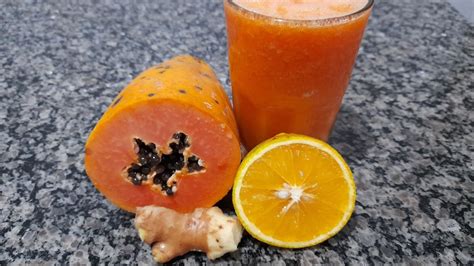 Receitinha forte de suco de mamão limão pra quem quer uma vitamina