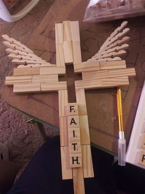 Pin By Laurie Dubroc On Crosses In Wooden Cross Crafts Wooden