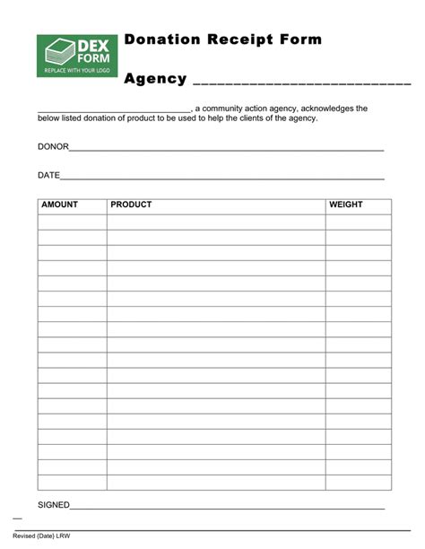 Donation Form Template Free Download