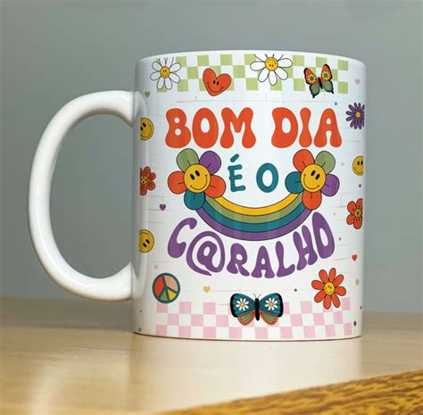 Caneca Bom Dia É o Caralho Elo7 Produtos Especiais