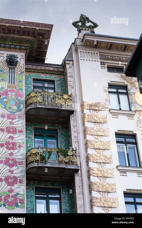 Facade Of The Majolikahaus Majolica House No Linken Wienzeile