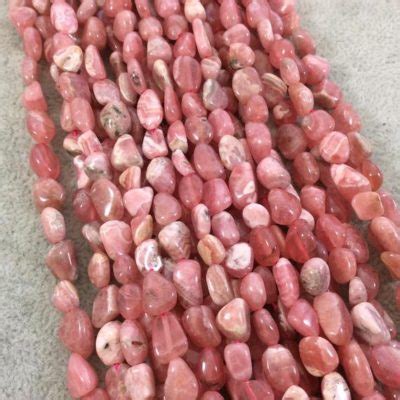 Rhodochrosite Chip Nugget Beads Raw Rhodochrosite Beads For Sale