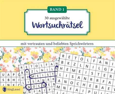 Wortsuchr Tsel F R Senioren Mit Vertrauten Sprichw Rtern Spiele Spa