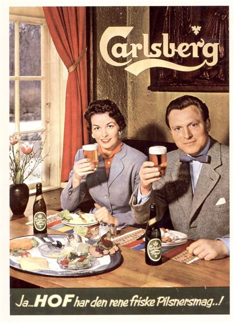 Gammel Carlsberg Reklame Gamle Skilte Trykte Reklamer L