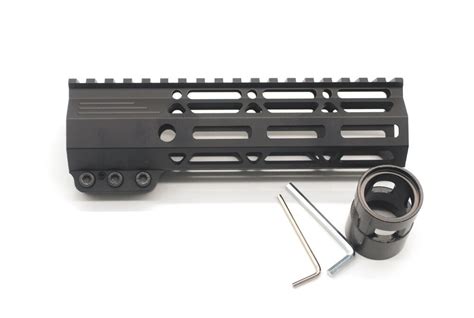 7 Inch Ar15 Slim Clamp Mlok Mlock Black Anodized Free Float Handguard