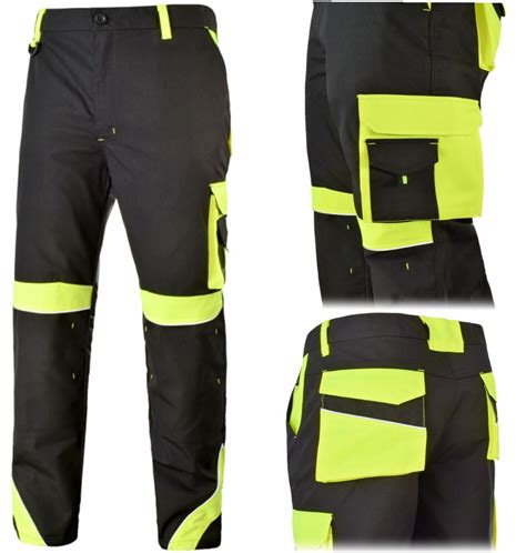 Spodnie Do Pasa Robocze G Bhp Odblaskowe Hi Vis Spodnie Robocze