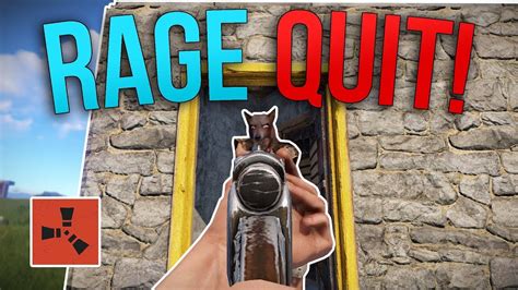 I Made Him Rage Quit Rust Solo Survival S Youtube