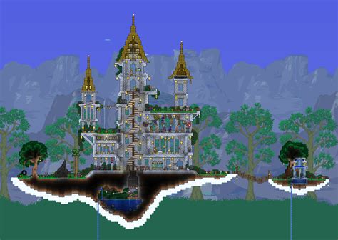 Terraria Castle, Terraria Game, Terraria House Design, Terraria House