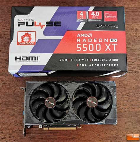 Sapphire Radeon Pulse Rx 5500 Xt 4gb Video Card Review Legit Reviews