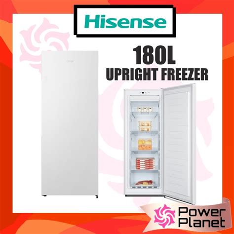 Hisense 180L Upright Freezer FV188 R600a FV188N4AWN Peti Pembeku