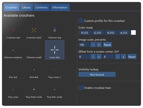 Robust Custom Crosshair Overlay For Fullscreen Or Window Games