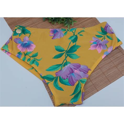 Calcinha Hot Pant Fio Duplo Plus Sise Cintura Alta Praia Piscina Shopee Brasil