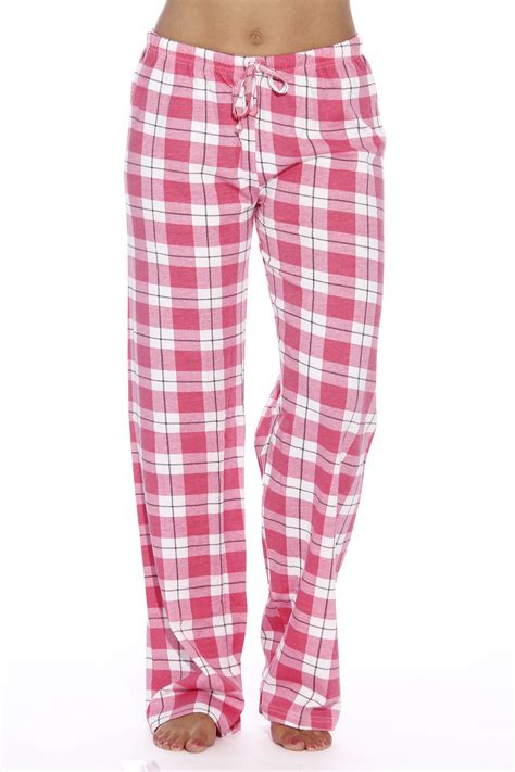 Just Love Womens Plaid Pajama Pants In 100 Cotton Jersey