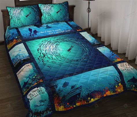 Scuba Diving Quilt Bedding Set DreamArtCanada