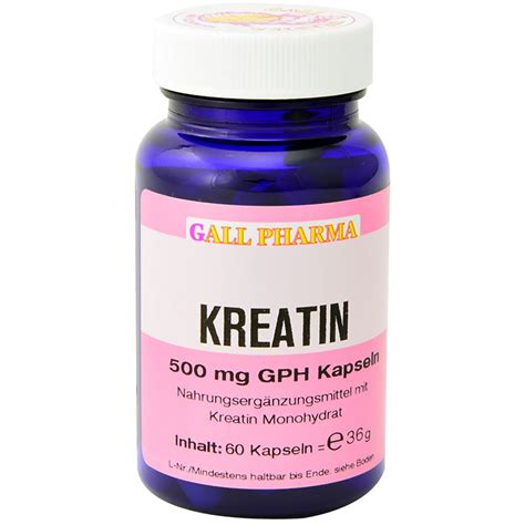 Gall Pharma Kreatin Mg Gph Kapseln St Shop Apotheke