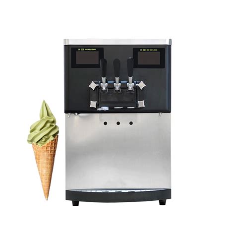 Countertop Table Soft Ice Cream Rainbow Frozen Yogurt Machine - Ice Cream Machine and Soft Ice ...