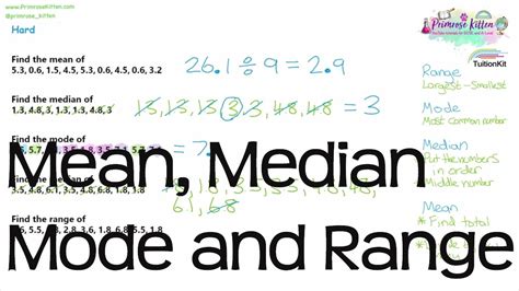 Averages Mean Median And Mode And Range Revision For Maths Gcse And Igcse Youtube