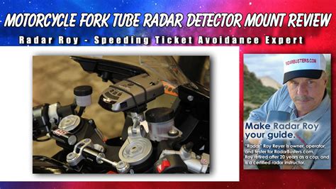 Motorcycle Fork Tube Radar Detector Mount Review Youtube