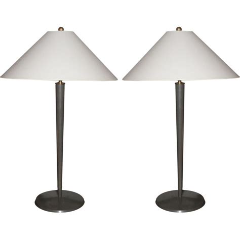 Elegant Pair of Tall Modernist Table Lamps at 1stDibs