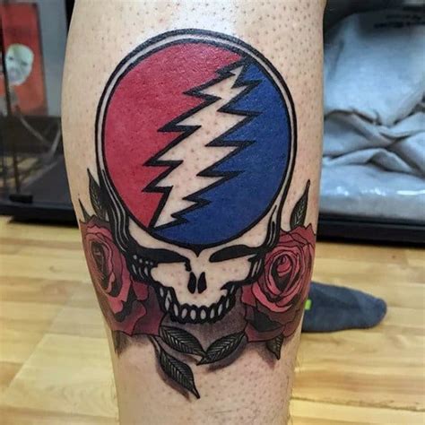 50 Grateful Dead Tattoo Designs For Men - Rock Band Ink Ideas