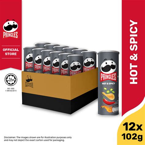 Pringles Potato Chips Hot Spicy Carton X G Expiry Date September Shopee