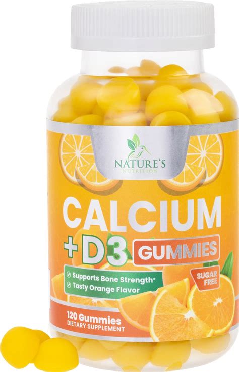 Buy Sugar Free Calcium Gummies With Vitamin D3 Premium Calcium