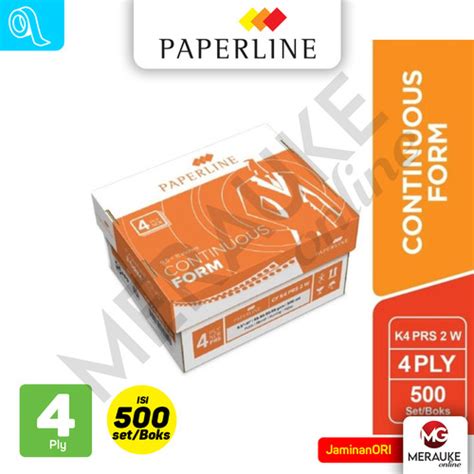 Jual Continuous Form Paperline Ply K Prs P W Set Per Box