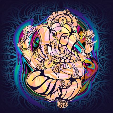 God Ganesha 9 — Stock Vector © Yulianas 101260970