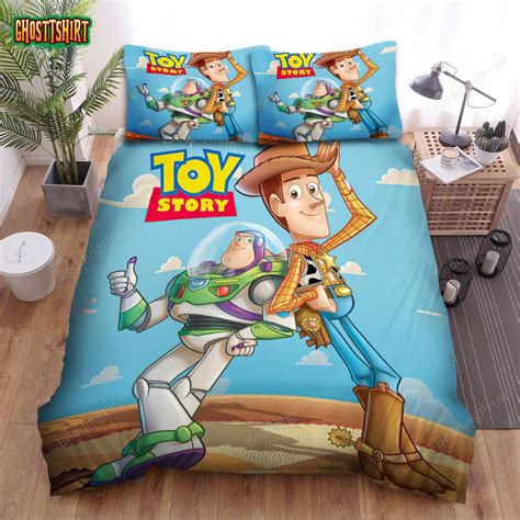 Walt Disney Toy Story Woody Buzz Lightyear In D Artwork Bed Sheets