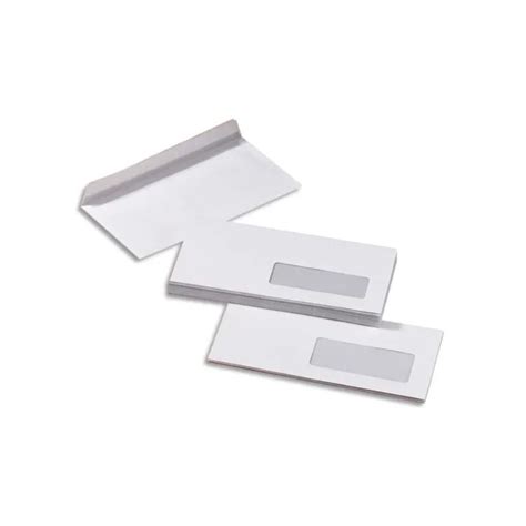 PERGAMY Boîte de 500 enveloppes Blanches sans fenêtre 80g C6 114x162 mm