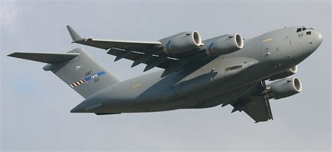 Aeronava militară a NATO C 17 Globemaster a aterizat pe Aeroportul