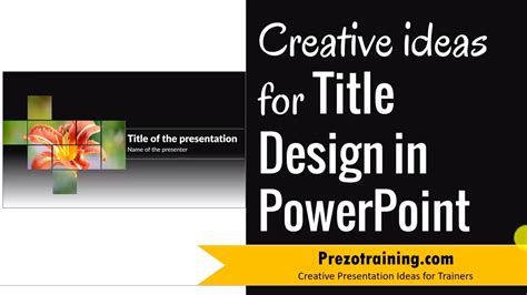 Title Slide Design For Powerpoint Youtube