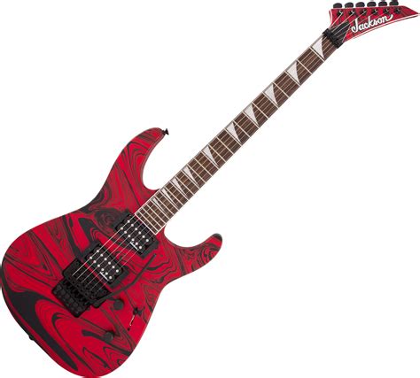 Jackson X Series Soloist SLX DX - satin red swirl Baritone guitar red