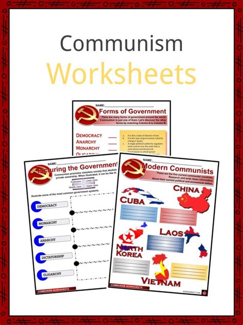 Communism Facts Worksheets Marxism And Stalinism For Kids