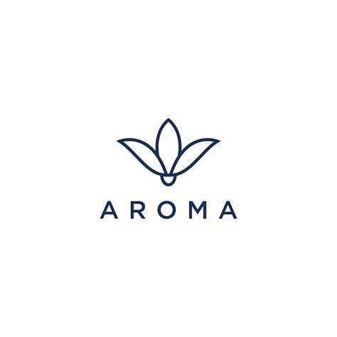 Modelo De Arte De Design De Aroma De Logotipo Vetor Premium