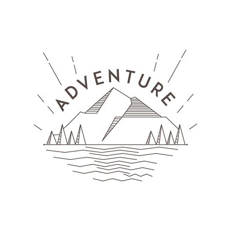 Adventure Landscape Emblem 1114812 Vector Art At Vecteezy