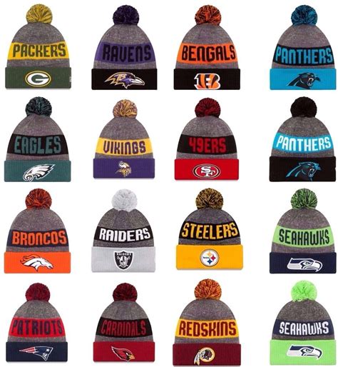 New Era 2016 17 Sport Knit Nfl On Field Sideline Beanie Winter Pom Knit