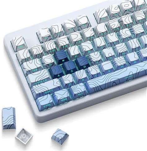 Amazon.com: Deskr Topo Canyon Dye Sub PBT Keycaps | 164 Keycap Set for ...