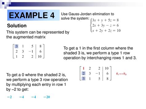 GAUSSIAN ELIMINATION REVISITED Consider Solving The Linear, 40% OFF