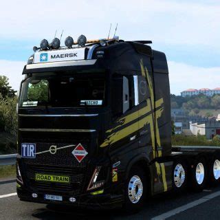 CAISSON LUMINEUX MAERSK VOLVO FH 2022 SANAX 1 0 1 47 ETS2 ETS2 Mod