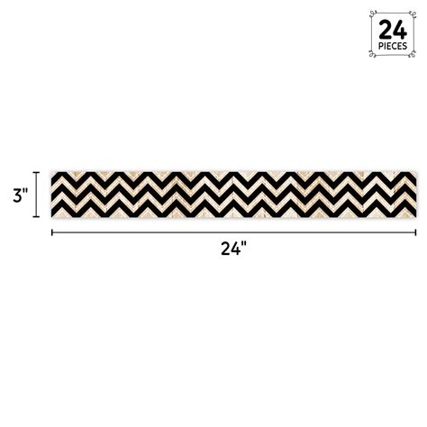 Core Decor Black And Wood Chevron Ez Border Creative Teaching Press