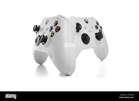 Microsoft Xbox Wireless Controller Robot White wireless gamepad Stock ...